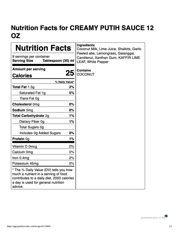 Creamy Shallot Galangal