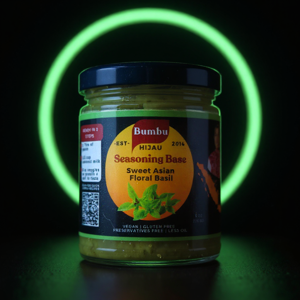 Bumbu Hijau floral basil